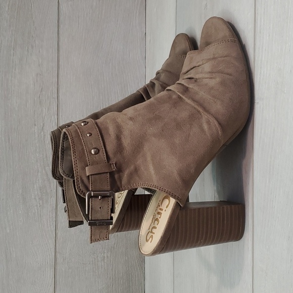 Circus by Sam Edelman Womens Emmy Ankle Heels Peep Toe Boots shoes sz 9.5 - Picture 3 of 12